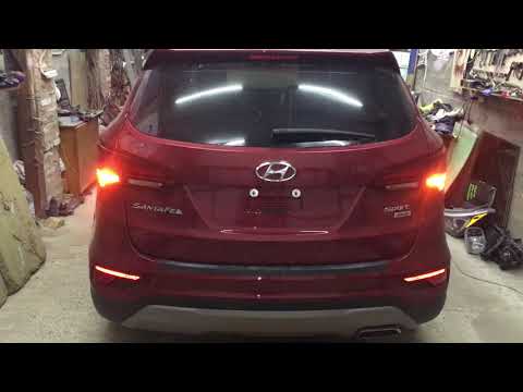 Видео: Делаем жёлтые повороты для сертификации без замены фар на Hyundai Santa Fe  2017 USA