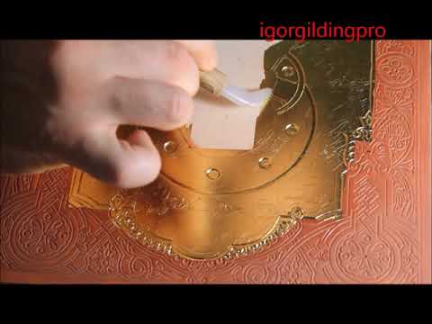 Видео: Создание венчальной пары. Часть 3я. золочение на полимент