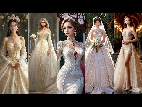 Видео: Свадебные платья из шелка, шифона и кружева для женщин. Элегантные белые свадебные платья 👰✨ai Dr...