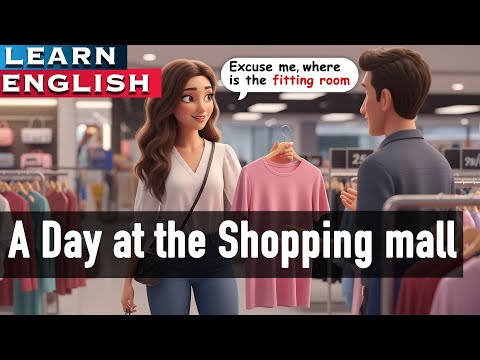 Видео: 🛍️ День в торговом центре | Практика аудирования A2-B1 | Медленный разговорный английский