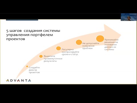 Видео: Мастер-класс «Организация проектного офиса с использованием системы ADVANTA»