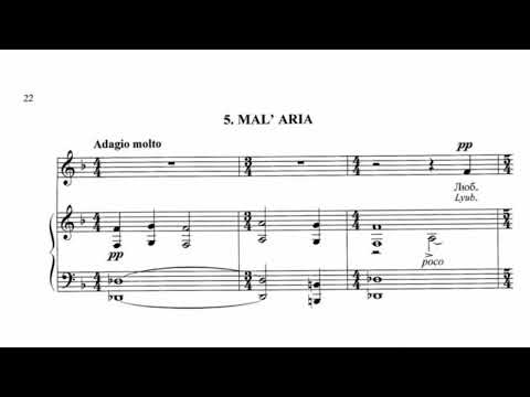 Видео: Леонид Десятников. Пять стихотворений Ф. И. Тютчева для голоса и фортепиано