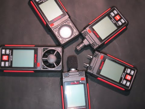 Видео: 5 приборов от GVDA анемометр / газоанализатор / люксметр / гигрометр / шумомер