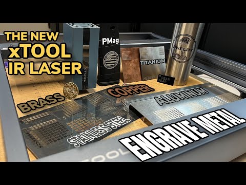 Видео: ИК-МОДУЛЬ XTOOL 1064 нм - Лазерная гравировка металла