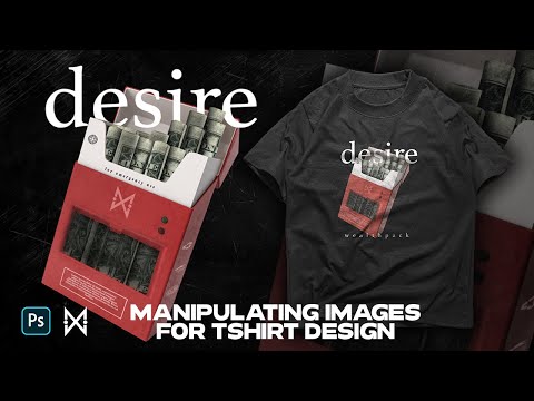 Видео: Манипулирование изображениями с помощью Photoshop для создания дизайна футболок