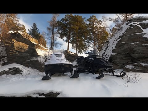 Видео: Снегоход СМ- 001 и Тайга Варяг- 550 Часть-1 Разбор полётов после тянем, потянем с пассажирами в гору