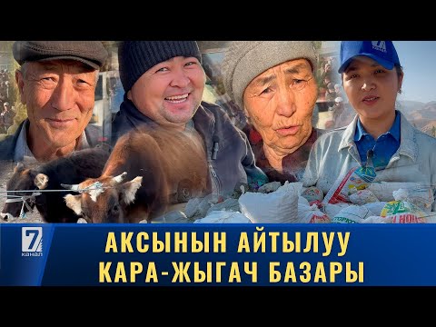 Видео: АЙЫЛ АРАЛАП: АКСЫНЫН АЙТЫЛУУ КАРА-ЖЫГАЧ БАЗАРЫ