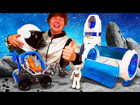 Видео: Строим космическую ракету! Игры в машинки для детей и игровые наборы. Видео про игрушки
