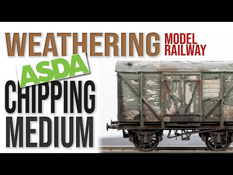 Видео: Средство для сколов Asda Chipping Medium для эффекта шелушащейся краски | Модель железной дороги ...