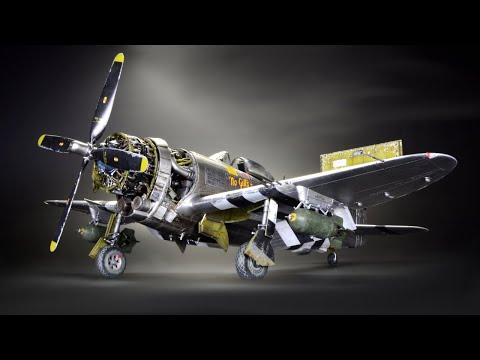 Видео: P-47 Thunderbolt Advanced MiniArt 1/48 - Модель самолета