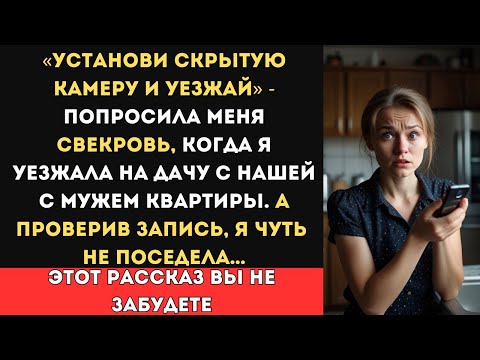 Видео: СТАВЬ КАМЕРУ И УЕЗЖАЙ! - ПОПРОСИЛА МЕНЯ СВЕКРОВЬ, КОГДА Я УЕЗЖАЛА НА ДАЧУ. А ПРОВЕРИВ ЗАПИСЬ…