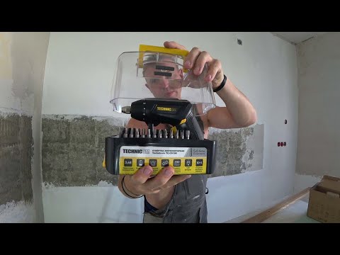 Видео: Аккумуляторная отвёртка TECHNICOM 3,6В, 1.3Ач, 200 об/мин, LED фонарь