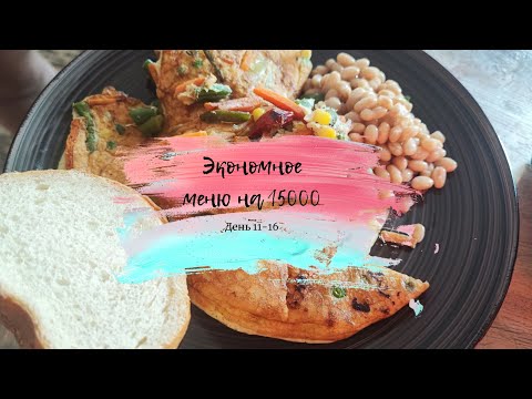 Видео: ЭКОНОМНОЕ МЕНЮ НА 15000/ ДЕНЬ 11-16