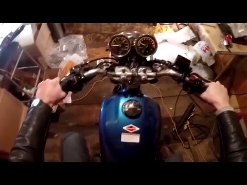 Видео: Honda CB400SS. Перенабивка глушителя.