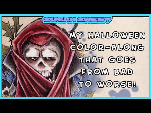 Видео: Иногда, что бы мы ни делали, результат нам просто не нравится. Раскраска на Хэллоуин!