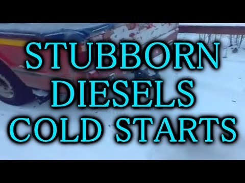 Видео: S5E14. HARD DIESEL COLD STARTS! Compilation. Холодный запуск дизель в мороз. Odpalanie diesla zimą.