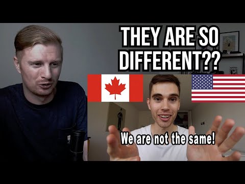 Видео: Реакция на 10 различий между канадцами и американцами