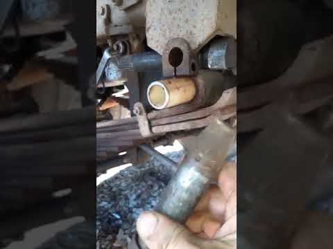 Видео: ремонт ресорных втулок на китайце shacman!