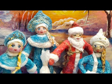 Видео: Игрушки из ваты это просто. Снегурочка из ваты.