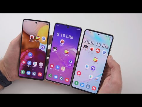 Видео: Сравнение Samsung Galaxy S10 Lite - Galaxy A71 - Note 10 Lite / Арстайл /