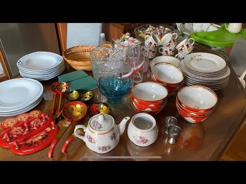 Видео: Разбираю огромные запасы посуды/ ВСЕ ШКАФЫ ЗАБИТЫ БИТКОМ😱
