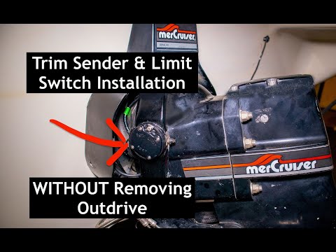 Видео: Установка нового ограничителя дифферента и датчика без снятия выходного привода Mercruiser Alpha 1