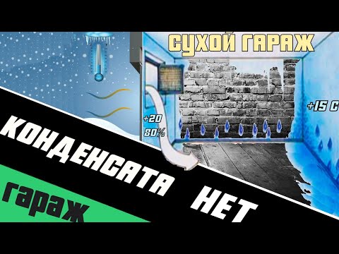 Видео: Устраняем конденсат в гараже. Правильная вентиляция гаража.