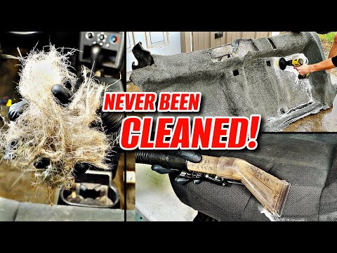 Видео: Самая отвратительная деталь автомобиля, заполненная собачьей шерстью! Полная реставрация автомоби...