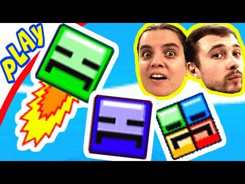 Видео: БолтушкА и ПРоХоДиМеЦ Против КВАДРАТОВ с МОТОРЧИКАМИ! #112 - игра Blosics (Блосикс)
