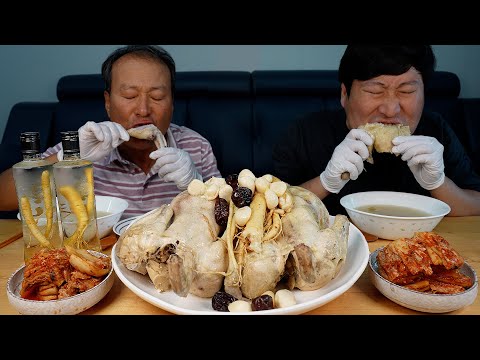 Видео: Самгьетан и ликер из женьшеня на шоу Чобок - Мукбанг.