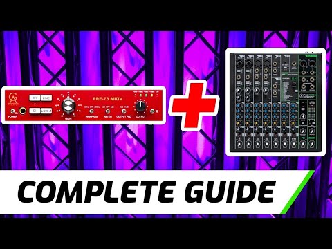 Видео: Подключите микрофонный предусилитель к аудиомикшеру | 2 способа!