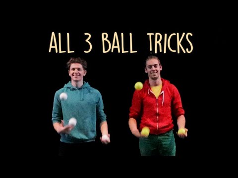 Видео: Азбука жонглирования тремя мячами - 43 трюка