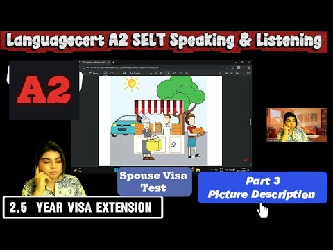 Видео: LanguageCert A2 SELT (Разговорная речь и аудирование) || Продление супружеской визы || Тест на ау...