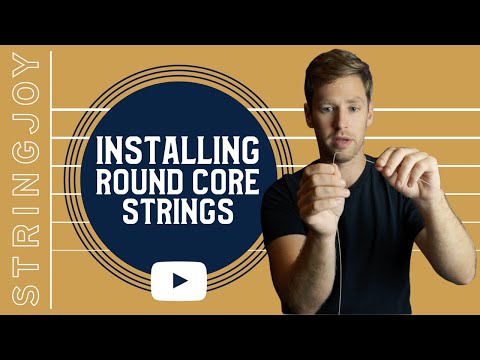 Видео: Установка струн с круглым сердечником: как правильно менять струны!