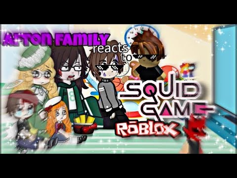 Видео: Семья Афтон реагирует на забавные моменты в Roblox //Buurr//🤣😃😂 (игра про кальмаров в Roblox)