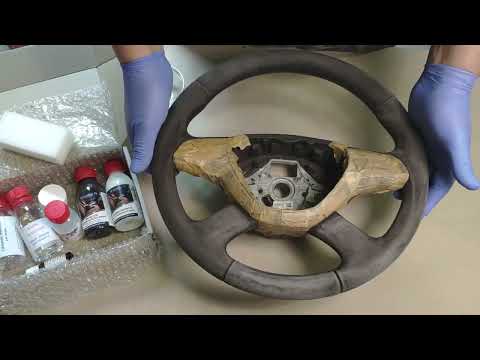 Видео: Фарбування шкіряного керма.Як оновити шкіряне кермо.Що робити якщо кермо затерлося. Реставрація руля