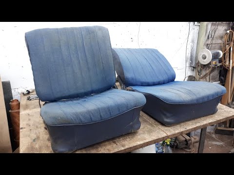 Видео: ГАЗ 24 ВОЛГА. Ремонт сидений. Часть 2. Seat repair. Part 2.