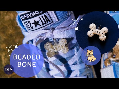 Видео: Beaded bone DIY 🦴 Кость из бисера