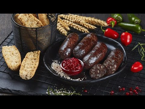 Видео: Кровяная Колбаса.Рецепт приготовления вкусной домашней кровяной колбасы с гречкой.Black pudding.