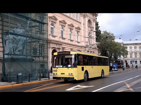 Видео: Проект: "Тролейбуси Львова": Львівська модернізація Škoda 14Tr,  тролейбус 560.