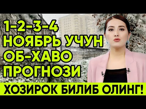 Видео: 1-2-3-4-НОЯБРЬ УЧУН ОБ-ХАВО ПРОГНОЗИ | ХОЗИРОК БИЛИБ ОЛИНГ!
