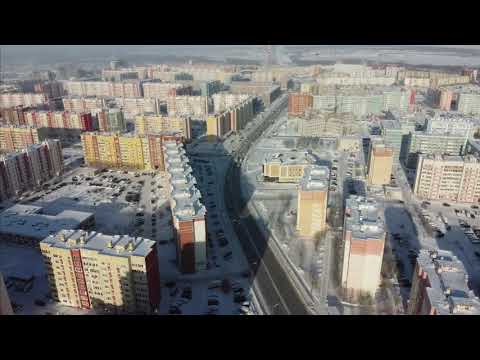 Видео: Полет над городом Новый Уренгой / Flight over the city of Novyy Urengoy