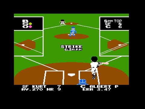 Видео: Bad News Baseball - полный сезон (all season) на NES. Игра 3. SF - C.