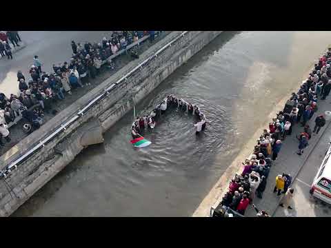 Видео: Богоявление - хвърляне на кръста във водите на река Луда Яна, Панагюрище 06.01.2025