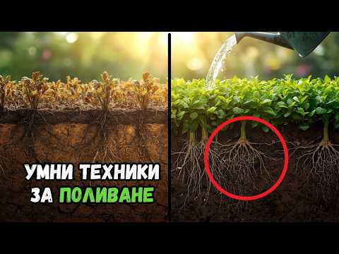 Видео: Спестете вода и имайте ПО-ЗЕЛЕНА градина с тези 5 трика!