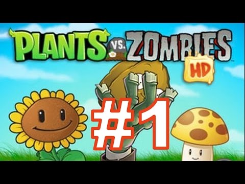 Видео: Растения против Зомби (Plants vs Zombies) - Прохождение игры с Андромаликом - 1. Глава ДЕНЬ, Часть 1