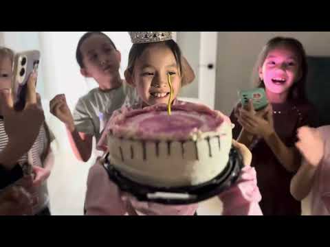 Видео: Айарушка туған күн. 8 жас. #Ойындар. #Тренд #достар 