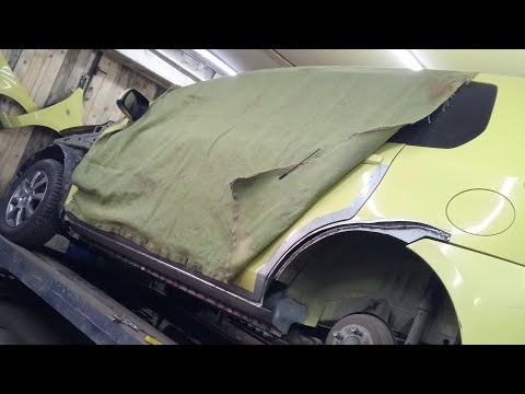 Видео: Mazda Demio замена порогов и арок, левая сторона