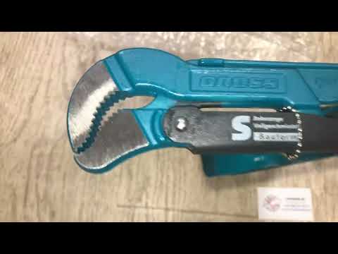 Видео: Ключ трубный рычажный 1, №1, цельнокованый, CrV, тип "S", Gross, Артикул: 15611