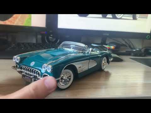 Видео: Обзор модели Chevrolet Corvette 1958 в масштабе 1:18 от Motormax